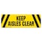 Signmission Keep Aisle Clear 18in Non-Slip Floor Marker, 16" x 16", FD-2-R-16-99838 FD-2-R-16-99838 - alternate 1